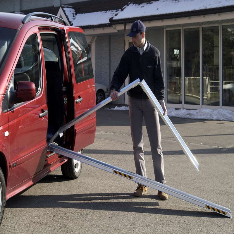 Rollstuhlschiene Faltbar