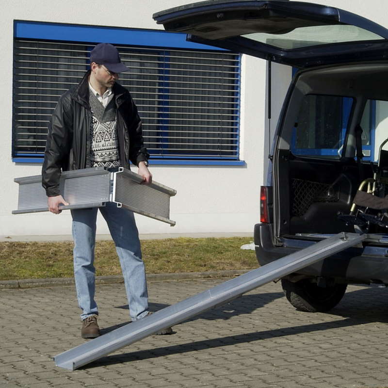 U-Schienenrampe Faltbar