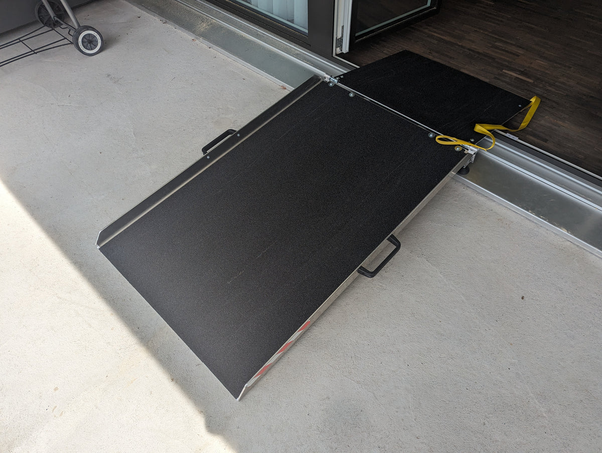 Doppelschwellenrampe Länge: 2m Breite: 0,76m Tragfähigkeit: 300kg