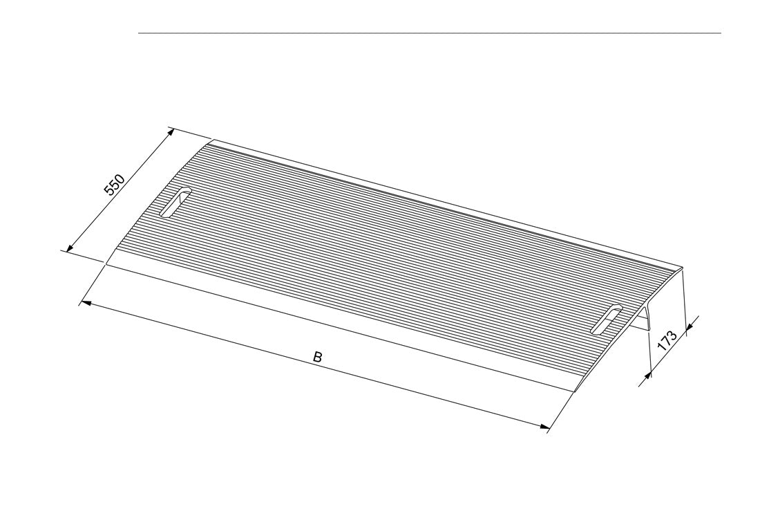 Entladebrücke | Länge: 0,55m | Breite: 1,75m | Tragfähigkeit: 4000kg