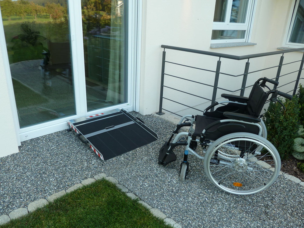 Doppelschwellenrampe | Gesamtlänge: 182,3cm | Breite: 0,76m | Tragfähigkeit: 300kg
