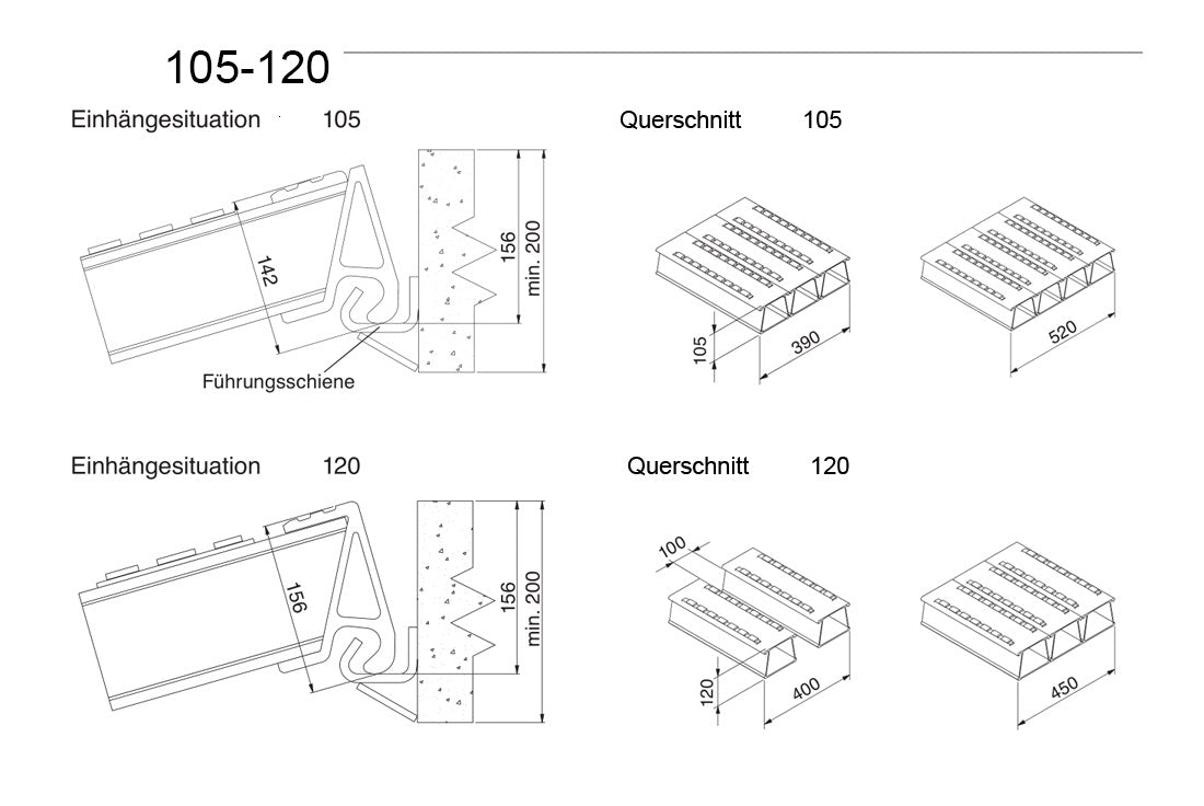 Schwerlastrampe 105 | Länge: 3,5m | Breite: 0,39m | Tragfähigkeit/Paar: 8660Kg