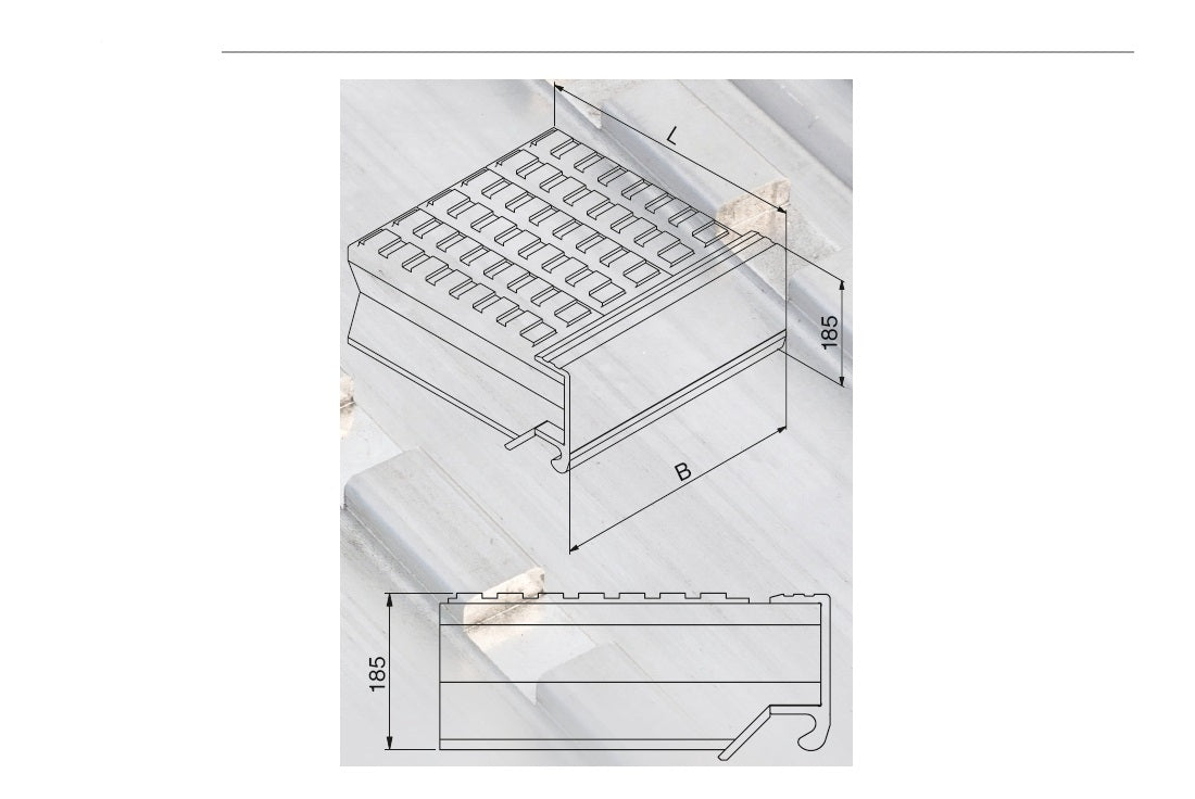 Schwerlastrampe 134 | Länge: 3m | Breite: 0,45m | Tragfähigkeit/Paar: 19220Kg